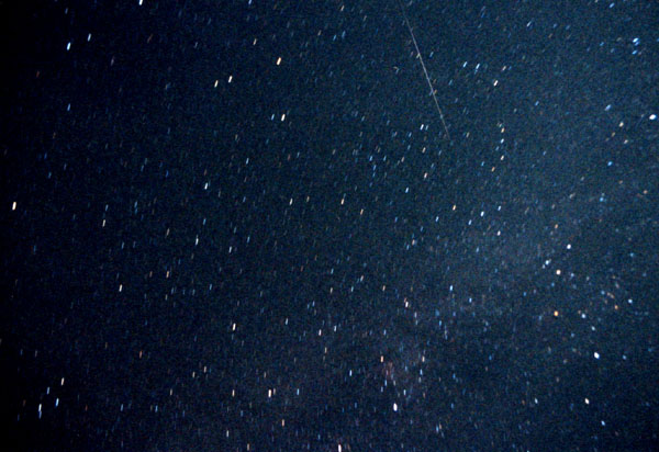 星の浜から見た星空